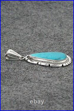 Turquoise & Sterling Silver Pendant Samuel Yellowhair