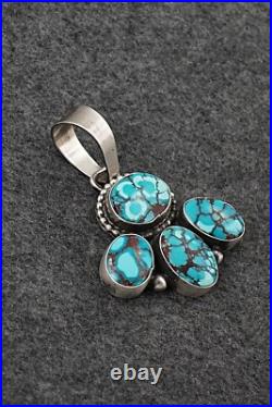 Turquoise & Sterling Silver Pendant and Earrings Set Bobby Johnson
