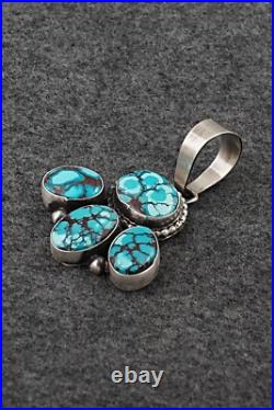 Turquoise & Sterling Silver Pendant and Earrings Set Bobby Johnson