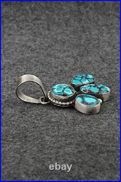 Turquoise & Sterling Silver Pendant and Earrings Set Bobby Johnson