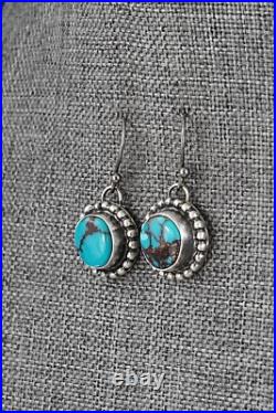 Turquoise & Sterling Silver Pendant and Earrings Set Bobby Johnson