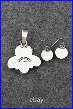 Turquoise & Sterling Silver Pendant and Earrings Set Bobby Johnson