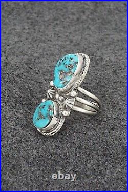 Turquoise & Sterling Silver Ring Bob Becenti Size 9