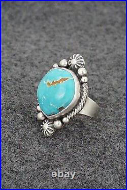 Turquoise & Sterling Silver Ring Daniel Benally Size 5.5