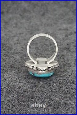 Turquoise & Sterling Silver Ring Daniel Benally Size 5.5