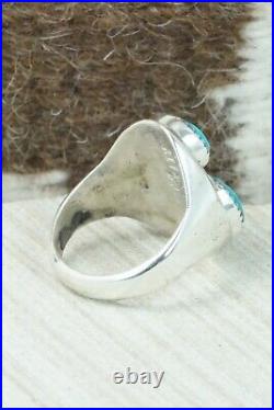 Turquoise & Sterling Silver Ring George Leekity Size 10.5