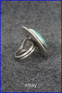 Turquoise & Sterling Silver Ring Jameson Garcia Size 7 Adj