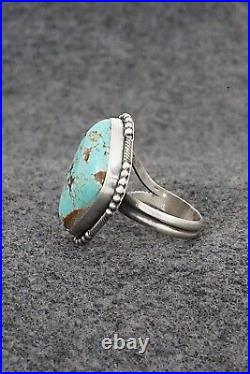 Turquoise & Sterling Silver Ring Jameson Garcia Size 9 Adj