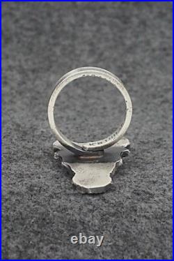 Turquoise & Sterling Silver Ring Kindale Bilah Size 10.5 (Adj.)