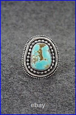 Turquoise & Sterling Silver Ring Marita Benally Size 9.5