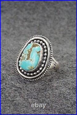 Turquoise & Sterling Silver Ring Marita Benally Size 9.5