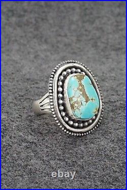 Turquoise & Sterling Silver Ring Marita Benally Size 9.5