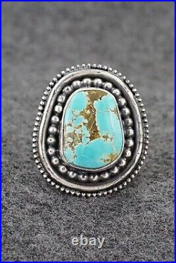 Turquoise & Sterling Silver Ring Marita Benally Size 9.5