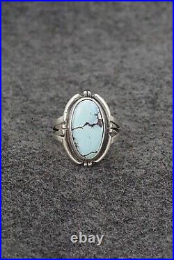 Turquoise & Sterling Silver Ring Randy Billy Size 7.75