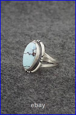 Turquoise & Sterling Silver Ring Randy Billy Size 7.75