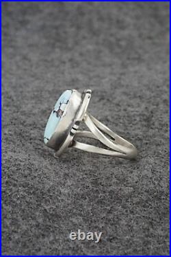 Turquoise & Sterling Silver Ring Randy Billy Size 7.75