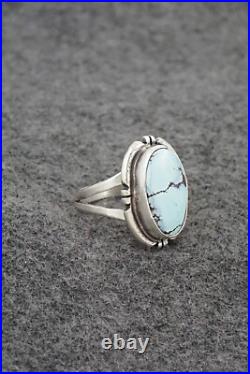 Turquoise & Sterling Silver Ring Randy Billy Size 7.75