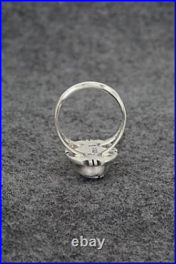 Turquoise & Sterling Silver Ring Randy Billy Size 7.75