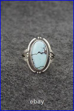 Turquoise & Sterling Silver Ring Randy Billy Size 7.75