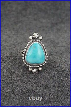 Turquoise & Sterling Silver Ring Randy Boyd Size 8.5