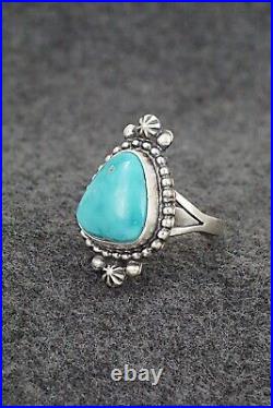 Turquoise & Sterling Silver Ring Randy Boyd Size 8.5