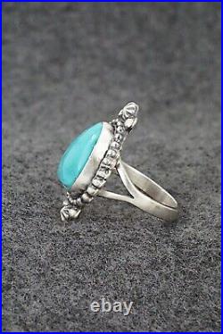 Turquoise & Sterling Silver Ring Randy Boyd Size 8.5