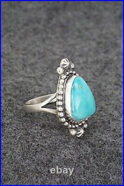 Turquoise & Sterling Silver Ring Randy Boyd Size 8.5