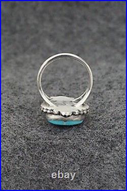 Turquoise & Sterling Silver Ring Randy Boyd Size 8.5