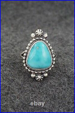 Turquoise & Sterling Silver Ring Randy Boyd Size 8.5