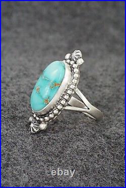 Turquoise & Sterling Silver Ring Randy Boyd Size 9