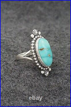 Turquoise & Sterling Silver Ring Randy Boyd Size 9