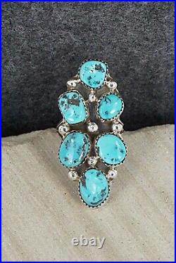 Turquoise Sterling Silver Ring Roberta Begay Size 7.5