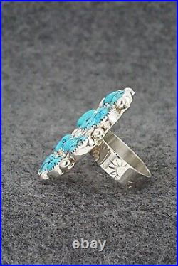 Turquoise and Sterling Silver Ring Darlene Begay Size 9.5