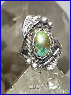 Turquoise ring size 6.25 Navajo sterling silver women girls