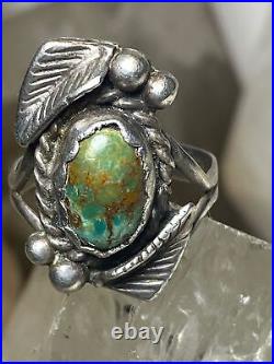Turquoise ring size 6.25 Navajo sterling silver women girls