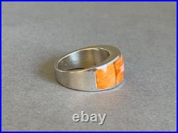 Unused Navajo Sterling Silver and Spiny Oyster Ring Size 6