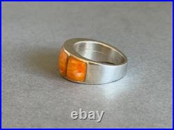 Unused Navajo Sterling Silver and Spiny Oyster Ring Size 6