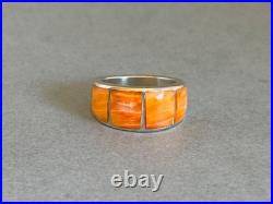 Unused Navajo Sterling Silver and Spiny Oyster Ring Size 6