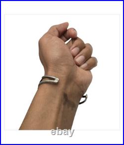 VINTAGE NAVAJO Darlene Darling TURQUOISE STERLING SILVER FLANK BRACELET