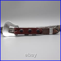 VINTAGE NAVAJO STERLING SILVER RANGER SET by KARL NATAANI-NATIVE AMERICAN