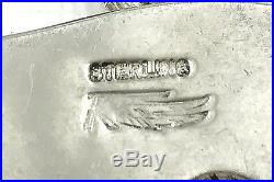 VINTAGE Tracey, Navajo. 925 Sterling Silver Medicine Bear Pendant Necklace 24.5