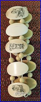 Vintage BE Bracelet Alaskan Eskimo Inuit Native Souvenir Jewelry