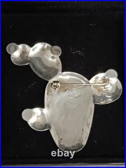 Vintage Carolyn Pollack Carlisle Sterling Silver Turquoise Prickly Pear