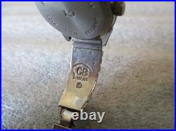 Vintage Cb Charlie Bowie Navajo Sterling Silver Watch Opal/onyx/blue Papis Inlay