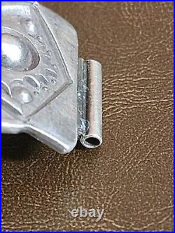 Vintage EMMERSON BILL Navajo Sterling Silver, 925 Heavy Watch Tips 42 Grams