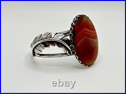 Vintage -Native American Montana Agate Sterling Silver Bracelet #615 Vintage -Native American Montana Agate Sterling Silver Bracelet #615