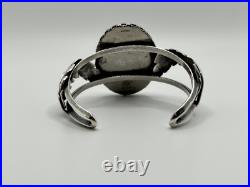 Vintage -Native American Montana Agate Sterling Silver Bracelet #615
