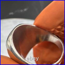 Vintage Native American Navajo Lapis Lazuli Gemstone Sterling Silver Ring