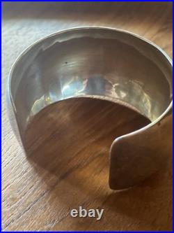 Vintage Navajo J. Wright Sterling Silver CuffThick 1.5Hefty 54 GramsGorgeous