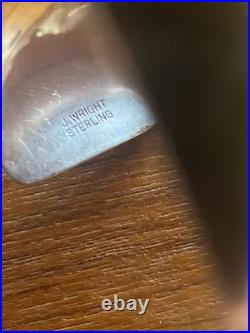 Vintage Navajo J. Wright Sterling Silver CuffThick 1.5Hefty 54 GramsGorgeous